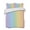 Multicolor, Rainbow, Spectrum, Pastel, variant on Quilts King Size, Thin Rainbow Striped Soft Comforter Bedding Set for Bed, Farmhouse Modern Stripes Lightweight Quilted Bedspread with Pillow Cover(2 Pieces) for All Season, 96x106 Inch