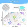 thumbnail image 2 of Ironing Mat Portable Ironing Blanket for Table Top Travel Ironing Pad for Washer Dryer 27.6" x 47.2" Colorful Kites Pattern, 2 of 6