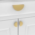 thumbnail image 4 of 2 Pcs Bouton de Tiroir Demi-Lune Doré Bouton de Commode Poignée de Tirage pour Armoire de Cuisine, 4 of 7