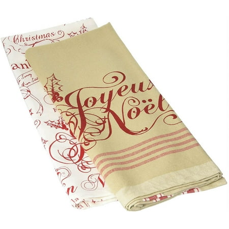 Christmas Tea Sets Uk DII Dishtowel Set Joyeaux Christmas (Set of 2), 18x28