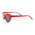 thumbnail image 3 of Womens Classic Iconic Pin Up Girl Cat Eye Sunglasses Red - Black, 3 of 4
