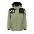 thumbnail image 3 of CKpwisy Heated Jackets Unisex with Removable Hood Heating Coat Heated Coat 5 Heating Area USB Charging Heated Clothing Army Green M, 3 of 4