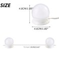 thumbnail image 3 of Hollywood DIY Vanity Lights Strip Kit for Lighted Makeup Dressing Table Mirror Plug in LED Lighting Fixture with Adjustable Switch, 10 Light, 3 of 9