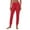Red, variant on Women's Casual Jogging Pants With Drawstring Pockets Soft Trousers Sport Pants Black L