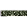 thumbnail image 3 of Ambesonne Garden Art Fabric by the Yard Upholstery, Snowdrop Flowers Pattern, 1 Yard, Dark Green Pale Green, 3 of 5