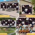 thumbnail image 6 of Garden Floral Garage Door Cover Banner 7 x 16 FT, Blossom Botanical Wildflower Garage Door Curtains Backdrop with Grommets for Indoor Outdoor Wall Party Porch Yard Decorations Background, 6 of 9
