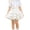 White, variant on CPNG Girls Ruffled Layered Cake Skirt Sweet Elastic High Waist Solid Color A-line Casual Cute Skirts Princess Skirts(Black,7-8 Years)