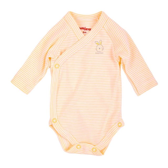 Pañalero Baby Creysi Unisex 0 Meses Cruzado con Rayas Amarillo