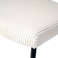 thumbnail image 6 of 2Pcs 4Pcs/Set Modern Turquoise Simple Dining Chair Fabric Upholstered Chairs Home Bedroom Stool Back Dressing Chair Black Metal Legs(set Of 2), 6 of 13