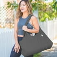 thumbnail image 3 of Yogiii Large Yoga Mat Bag | The Original YogiiiTotePRO | Large Yoga Mat Tote Sling Carrier with Side Pocket | Fits Most Size Mats (Ash Gray), 3 of 11