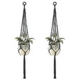 thumbnail image 1 of 2 st Macrame växt hängare hängande planter korg, stil 4, 1 of 5
