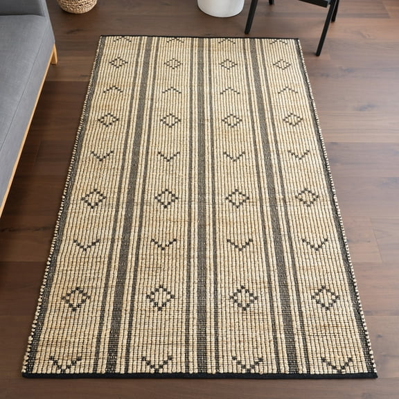 nuLOOM Aubriella Striped Jute Area Rug, 8' x 10', Aubriella Natural