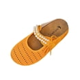 thumbnail image 2 of DIVVce Mesh Pearl Accent Mary Jane Mules For Women Closed Toe Slip On Comfort Casual Footwear, 2 of 8