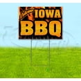thumbnail image 1 of Iowa BBQ (18" x 24") Yard Sign, Includes Metal Step Stake, 1 of 6