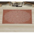 thumbnail image 1 of Oriental Decorative Rug, Abstract Round Mandala Designed with Flower Leaves and Stems Elements, Quality Carpet for Bedroom Dorm and Living Room, 6 Sizes, Pale Rust, by Ambesonne, 1 of 1