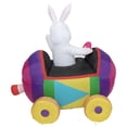 thumbnail image 7 of Northlight Inflatable Lighted Easter Bunny with Egg Car Outdoor Decoration - 4', 7 of 7