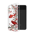 thumbnail image 2 of FINCIBO Soft TPU Clear Case Slim Protective Cover for Google Pixel 3a XL 6", Red Cardinal Birds, 2 of 4