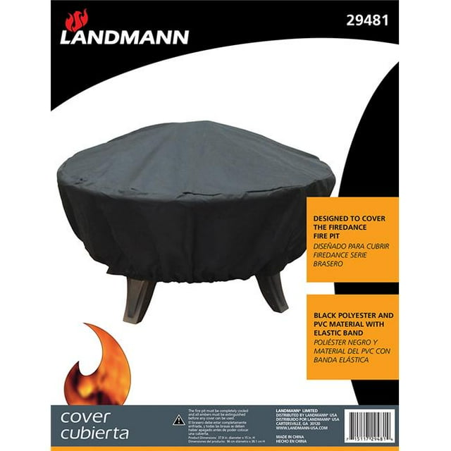 Landmann USA 29481 Firedance Cover Black Polyester With Pvc Lining