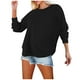 thumbnail image 3 of RKSTN Women's Long Sleeve Shirt Tops Oversized Crewneck Side Split Pullover T Shirt Top Womens Casual Solid Plus Size Raglan Relaxed Fits Loose Comfy Tee Shirt Fall Spring Clothes, 3 of 8