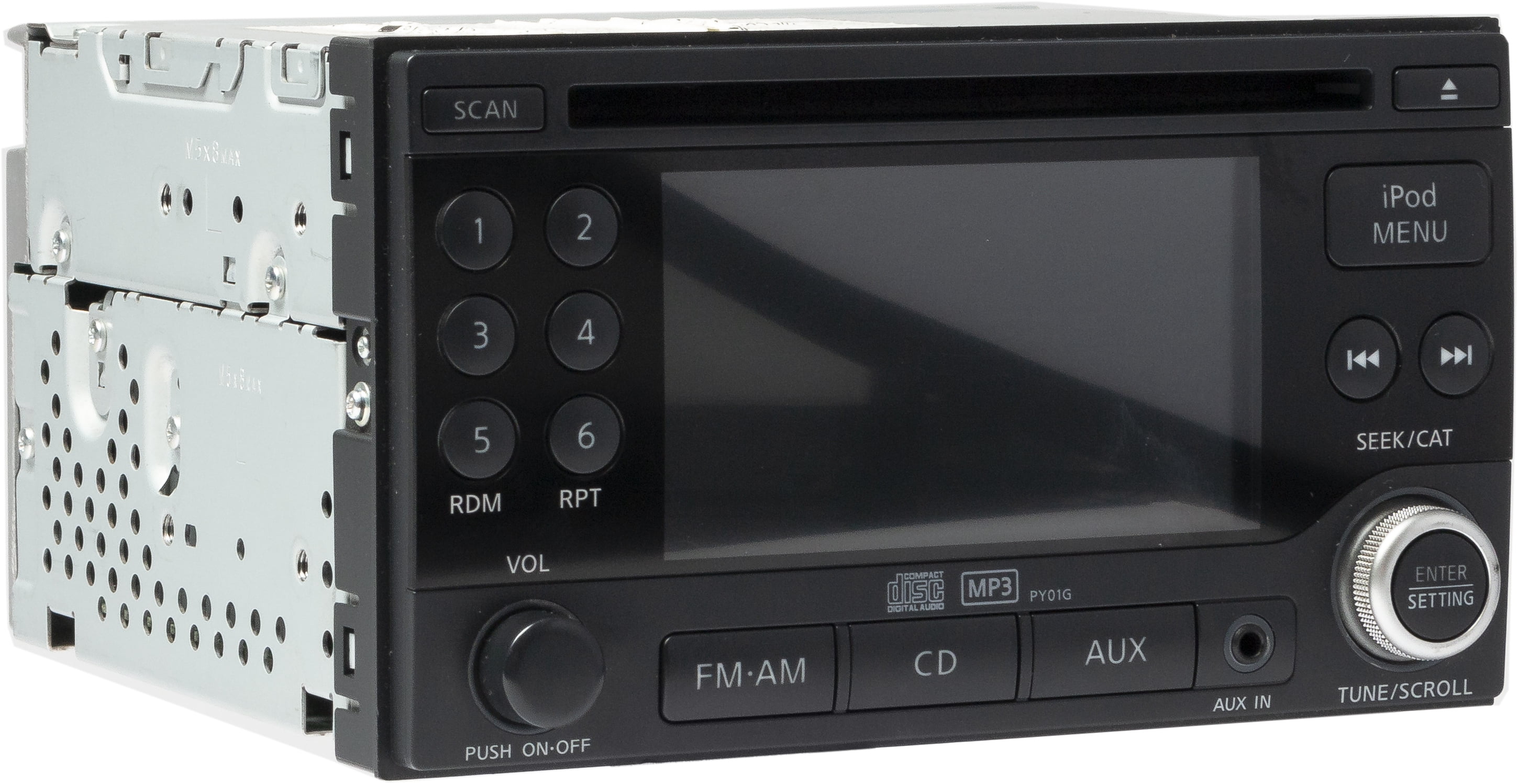 Restored 2010 Nissan Cube AM FM Radio Single Disc CD MP3 Player Aux 281851FN0A Face PY01G (Refurbished)