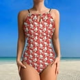 thumbnail image 2 of Hello Kitty Women's One Piece Swimsuit High Neck Tummy Control Swimwear Bathing Suit, 2 of 7