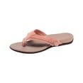 thumbnail image 2 of Womens Flip Flops,Womens Walking Sandals,Wide Sandals for Women,Orthopaedic Summer Sandals, Soft Bottom Massage Wedge Slide Flip Flops, Orthopedic Sandals with Arch Support,Pink,7.5, 2 of 4