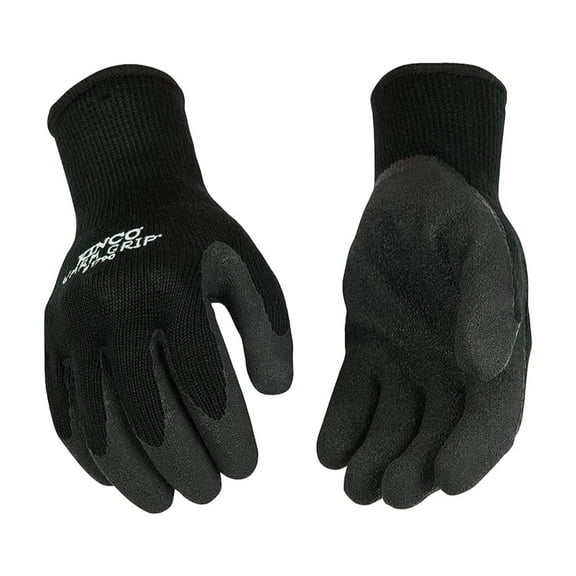 Kinco Warm Grip XL Latex Coated Thermal Black Dipped Gloves