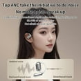 thumbnail image 5 of Intelligent Touch Screen Open Bluetooth Earphones - True Wireless Open Ear Earbuds Bluetooth 5.4 - Double Noise Reduction to Listen Touch Screen Control - Fitness, Running and Cycling (White), 5 of 7