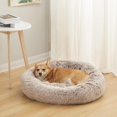 thumbnail image 2 of Calming Donut Dog Bed es Round Fluffy for Large Dogs Anxiety Plush Machine Washable ( Large), 2 of 8