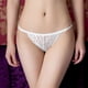 thumbnail image 2 of Gibobby Calzoncillos de encaje para mujer Ropa interior de mujer Bragas transparentes elásticas de encaje Calzoncillos transparentes sexy(Blanco,Talla única), 2 of 4