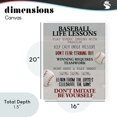thumbnail image 4 of Stupell Industries Eclectic Baseball Life Lessons Canvas Art, 16 x 20, by Kim Allen, 4 of 8