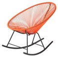 thumbnail image 1 of Acapulco Rocker Chair – Stylish Indoor -Outdoor Rocking Chair with a Comfortable Grey Woven Seat and Sleek Black Frame, Perfect for Relaxing in Your Garden, Patio, or Balcony, 1 of 2