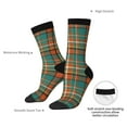thumbnail image 4 of Logiee colorful plaid Print Adult Socks for Men & Women,Calf Socks, Ankle Socks,Boots Socks,Breathable Casual Sock,Unisex Crew Socks, 4 of 6