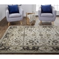 thumbnail image 4 of 4' X 6' Gray Ivory And Taupe Wool Floral Tufted Handmade Stain Resistant Area Rug, 4 of 9