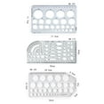 thumbnail image 7 of Multifunctional Geometric Ruler Drawing Template Draft Ruler Multifunction Ruler Drawing Rulers for Office for Sewing Artists, 7 of 7