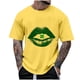 thumbnail image 1 of Pantalones de Sudador para Hombres Cortos Outfits de Verano Casual, Camiseta de Impresión de Moda con Cuello Redondo Manga Corta, 1 of 4