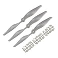 thumbnail image 1 of Hélices RC CW 10x6 Pulgadas 2-Palas para Avión Nylon Gris 3Pcs con Anillos Adaptadores, 1 of 4