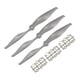 thumbnail image 1 of Hélices RC CW 10x6 Pulgadas 2-Palas para Avión Nylon Gris 3Pcs con Anillos Adaptadores, 1 of 4