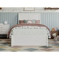 thumbnail image 2 of AFI, Andorra Twin Platform Bed with Panel Footboard and Twin Trundle, White, 2 of 10