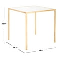 thumbnail image 6 of SAFAVIEH Kiley 18 in. H Classic Leaf Mirror Top Accent Table, Gold, 6 of 8