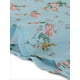 thumbnail image 5 of Vestido Aline con tirantes finos de verano para mujer Vestido de tirantes floral fruncido Azul Claro S, 5 of 5