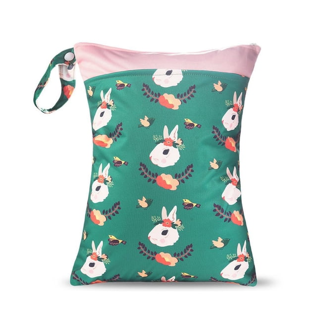 Pañales Impermeable Para Bebé, Bolsa De Pañales Reutilizable Con Doble Cremallera, Bolsa Húmeda, Bolsa Organizadora De Pañales, Bolsa Cambiadora Para Bebé seitruly HA042253-06