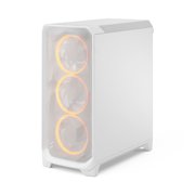 Fractal Design Meshify 3 RGB Clear Tint Tempered Glass E-ATX Mid-Tower Computer Case, White