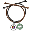 thumbnail image 1 of De pie con las familias LGBT Pulsera Cuerda Mano Cadena Cuero Dinero Pulsera Unbranded M, 1 of 2