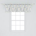 thumbnail image 2 of Ambesonne Dragonfly Window Valance, Fall Foliage and Insects, 42" x 18", Slate Blue Khaki White, 2 of 3