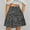Black, variant on Fesfesfes Women Skirt Summer Casual Vintage High Waist Floral Print Beach Ruffled Short Skirt Plus Size $10