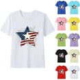 thumbnail image 4 of ZACPNCV Kids USA Shirt for Boys Girls 4th of July Shirts Flag Tshirt Patriotic Top Independence Day Outfit Pink 9-10 Years, 4 of 4
