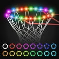 thumbnail image 1 of Basketball Hoop Light 4.9ft Remote Control Basketball Rim LED Strip IP68 Waterproof LED Basketball Rim String with 17 Colors and 7 Modes Basketball Hoops Decor for Night Outdoor, 1 of 11