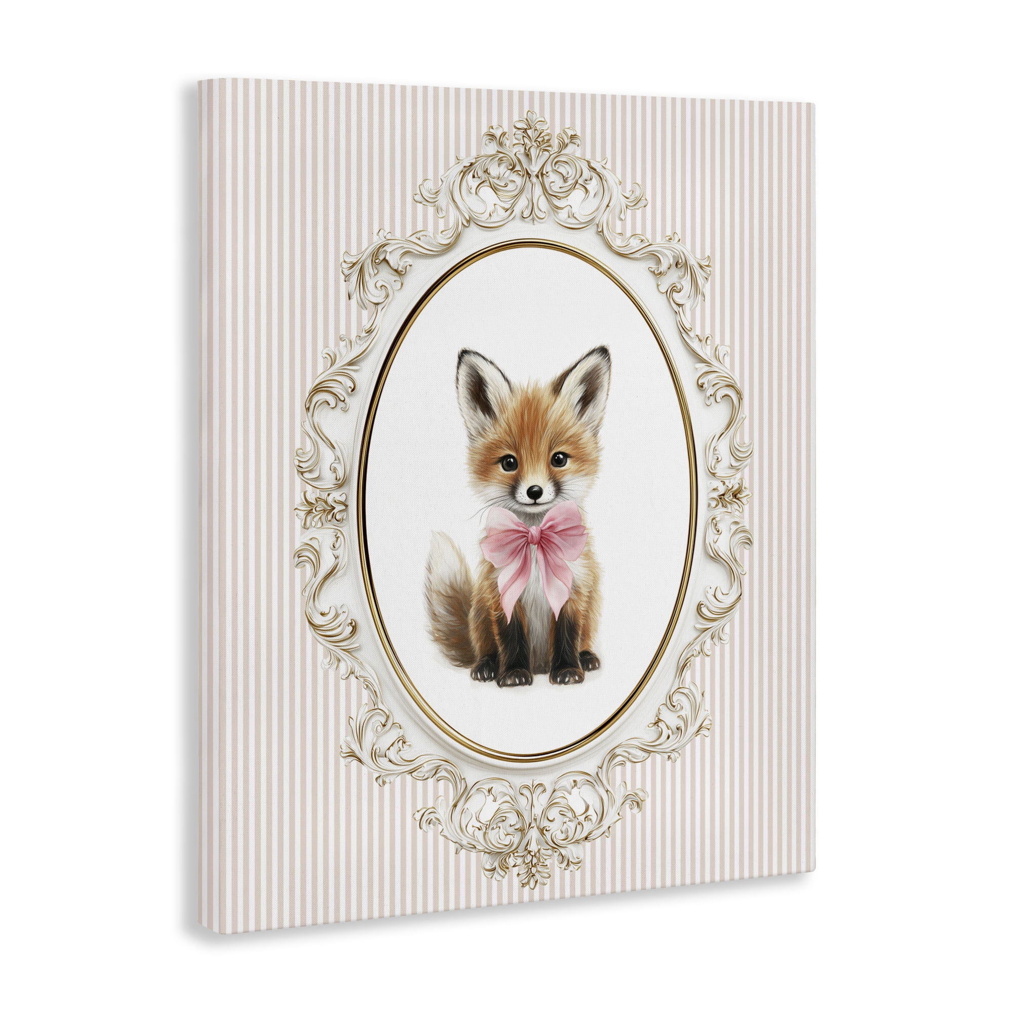 Stupell Industries Vintage Baby Fox Canvas Wall Art, design by Christine Simpson Art