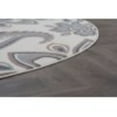 thumbnail image 5 of Hampton Transitional 8' Round Cream and Gray Polypropylene Indoor Area Rug, 5 of 7